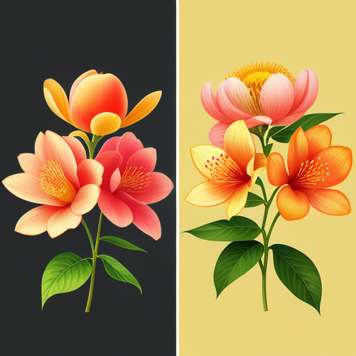 桃の花言葉を持つ他の花との比較
