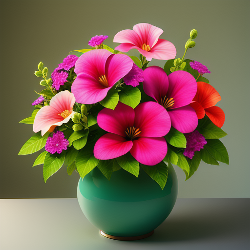 ペチュニアの花を使ったアレンジメントのアイデア