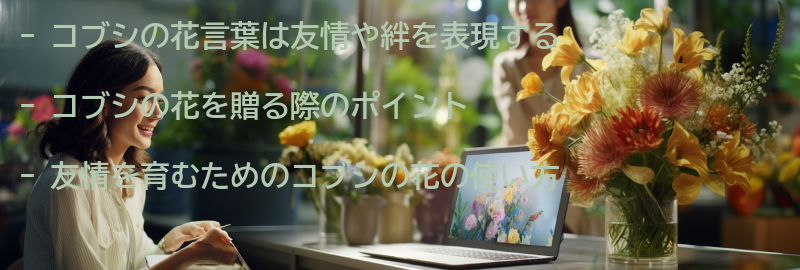 友情を表現するコブシの花の使い方の要点まとめ