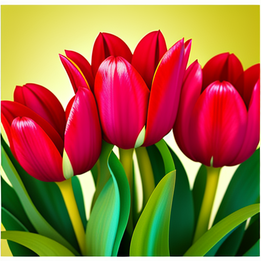 チューリップを使ったアレンジメントのアイデア