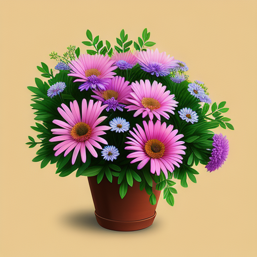 紫苑を使ったアレンジメントのアイデア