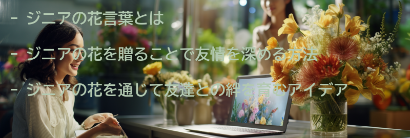 ジニアの花を通じて友達との絆を育む方法の要点まとめ