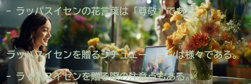 ラッパスイセンを贈る際のシチュエーションの要点まとめ