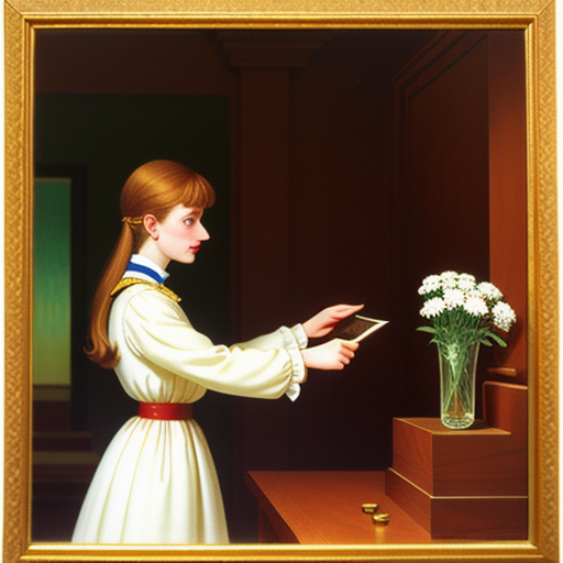 ロベリア（白）を贈るシーンと相手の反応