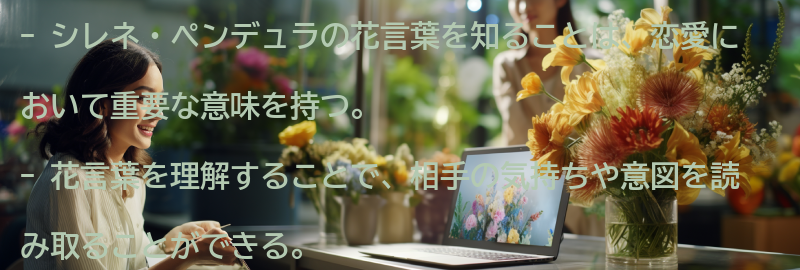 シレネ・ペンデュラの花言葉を知ることの重要性の要点まとめ
