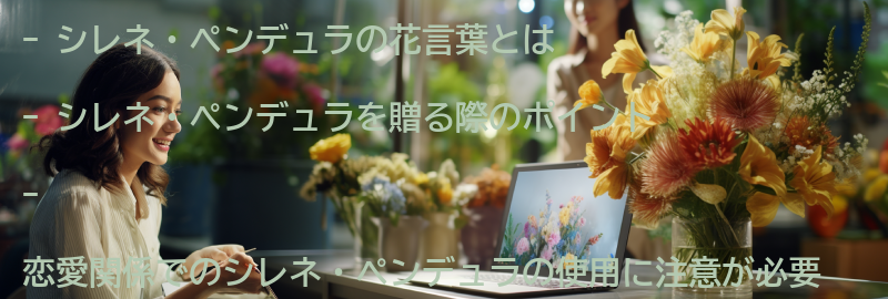 シレネ・ペンデュラを贈る際のポイントの要点まとめ