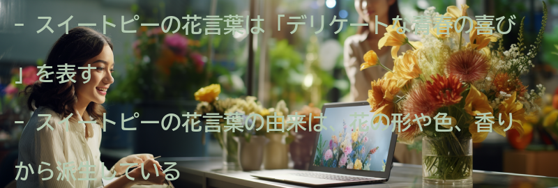 スイートピーの花言葉の由来の要点まとめ