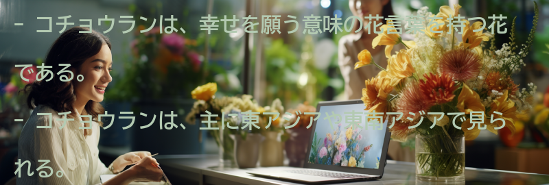 コチョウランとはの要点まとめ