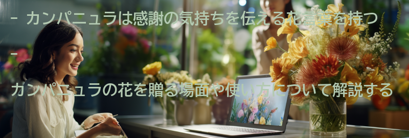 感謝の気持ちを伝える場面でのカンパニュラの使い方の要点まとめ